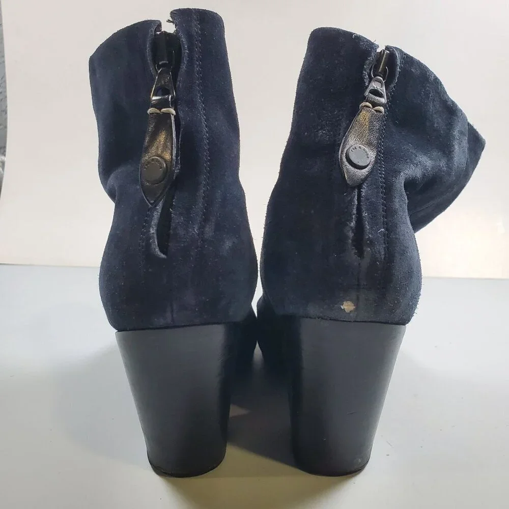 Rag & Bone Suede Classic Newbury Ankle Boots Women Size 38.5 US 9 Shoes